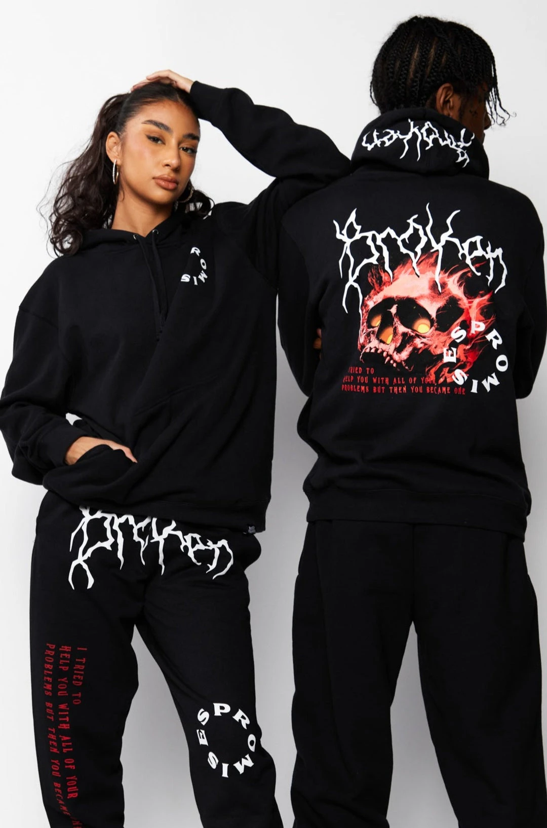 CASH Problems Hoodie Black/Red Hoodies