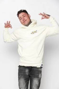 CASH Hoodies BP X Alienlabs Peace And Love Hoodie Natural