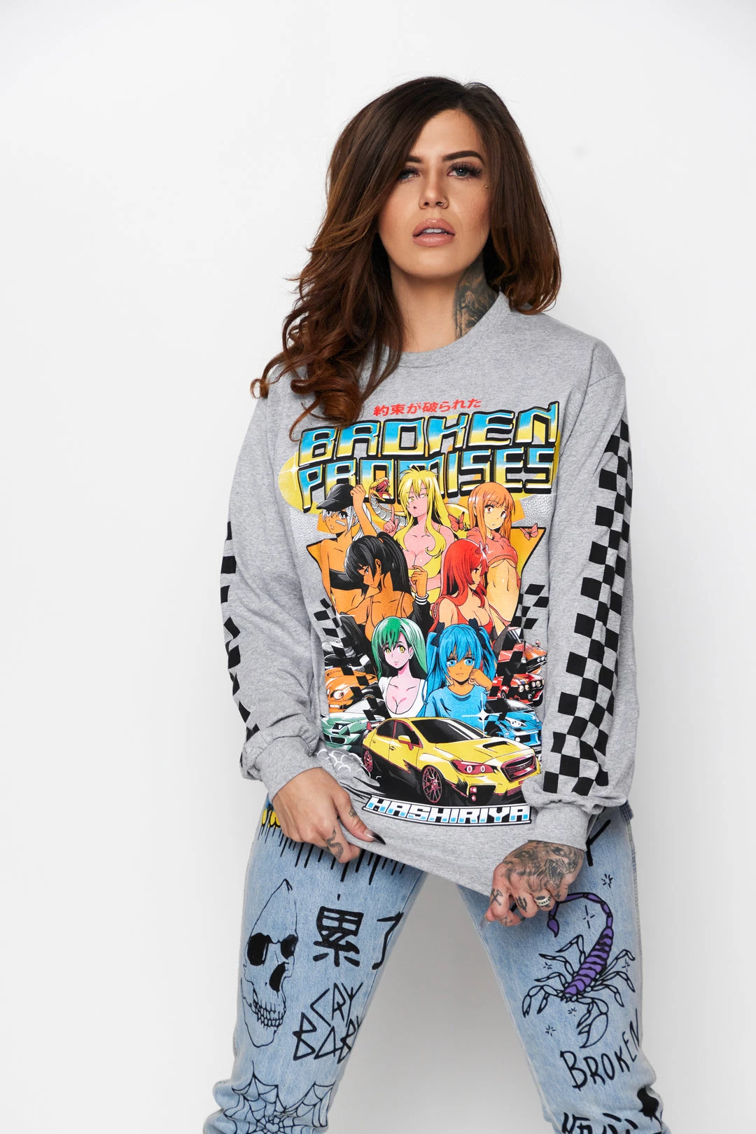 CASH Shirts Street Racers L/S Heather Grey