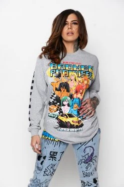 CASH Shirts Street Racers L/S Heather Grey