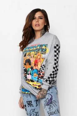 CASH Shirts Street Racers L/S Heather Grey