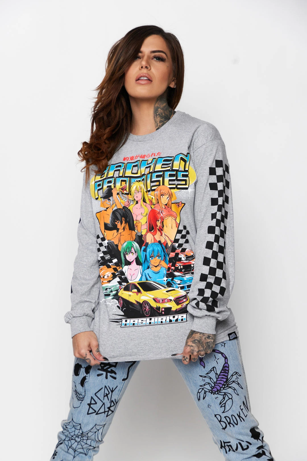 CASH Shirts Street Racers L/S Heather Grey