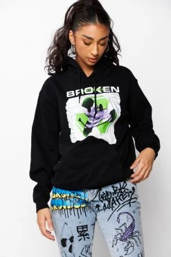 BROKEN PROMISES Hoodies Recycle Hoodie Black