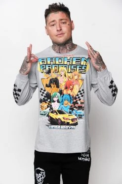 CASH Shirts Street Racers L/S Heather Grey