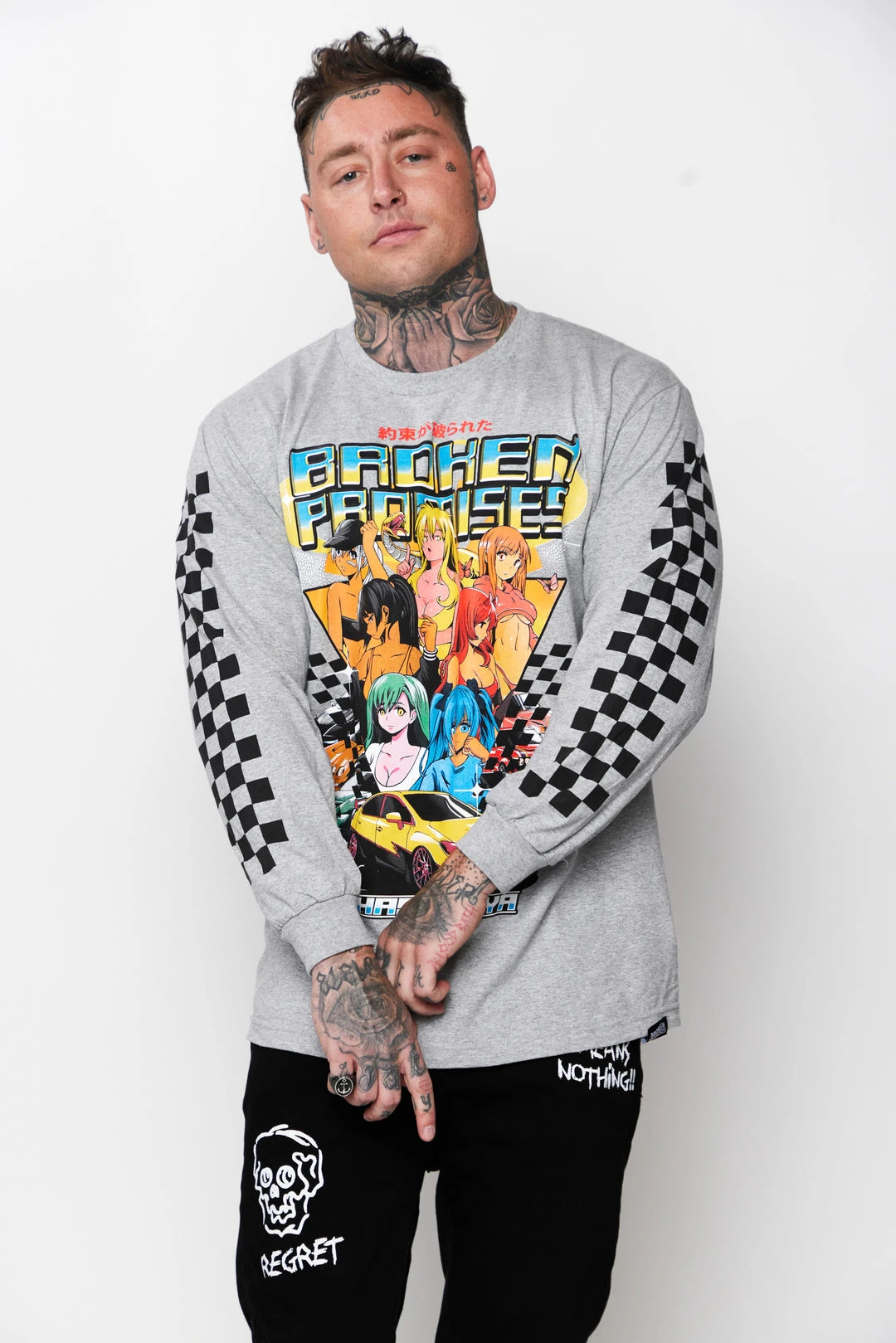 CASH Shirts Street Racers L/S Heather Grey