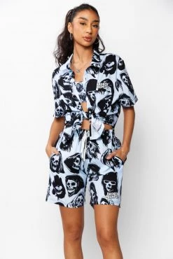 CASH Shirts Reaper Guide Button Up Shirt Blue