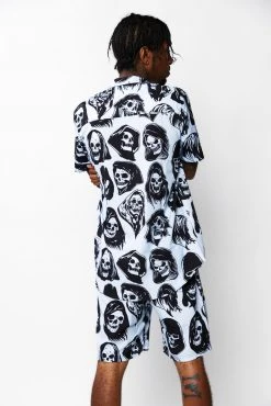 CASH Shirts Reaper Guide Button Up Shirt Blue