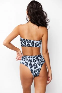 BROKEN PROMISES Sets Reaper Guide High Waisted Bikini Bottom Blue