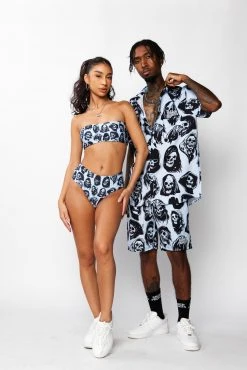 CASH Shirts Reaper Guide Button Up Shirt Blue