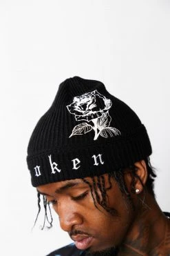 BROKEN PROMISES Wait Forever Beanie Black