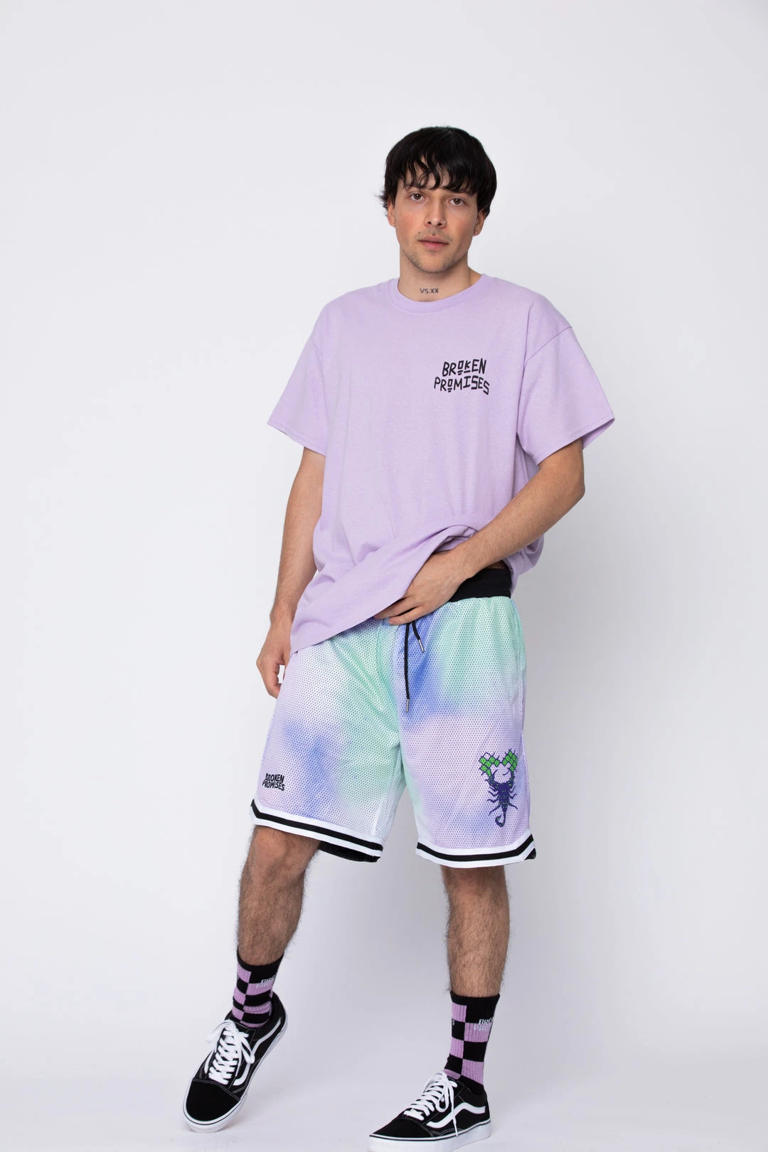 BROKEN PROMISES Unsaid Tie Dye Shorts