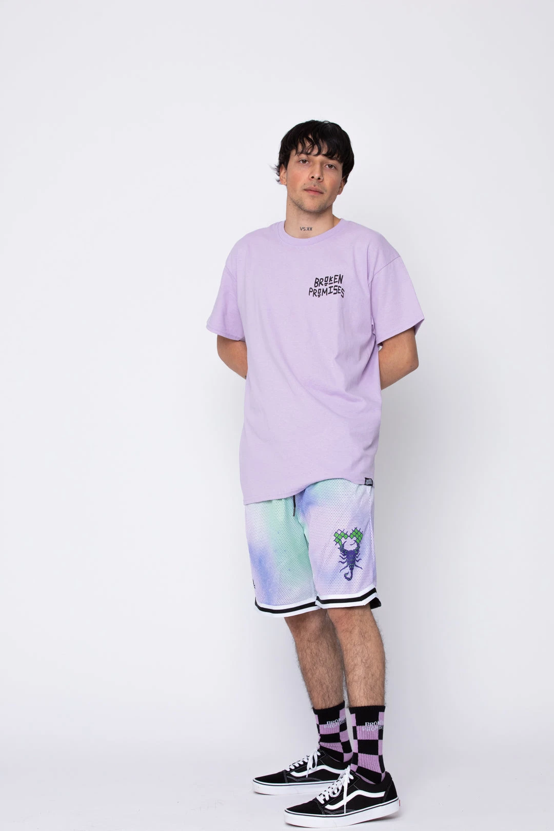 BROKEN PROMISES Unsaid Tie Dye Shorts