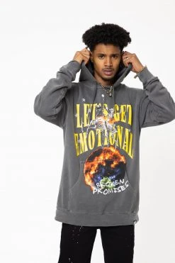 BROKEN PROMISES Hoodies Think Of Me Vintage Wash Hoodie