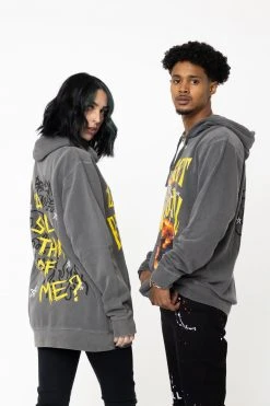 BROKEN PROMISES Hoodies Think Of Me Vintage Wash Hoodie