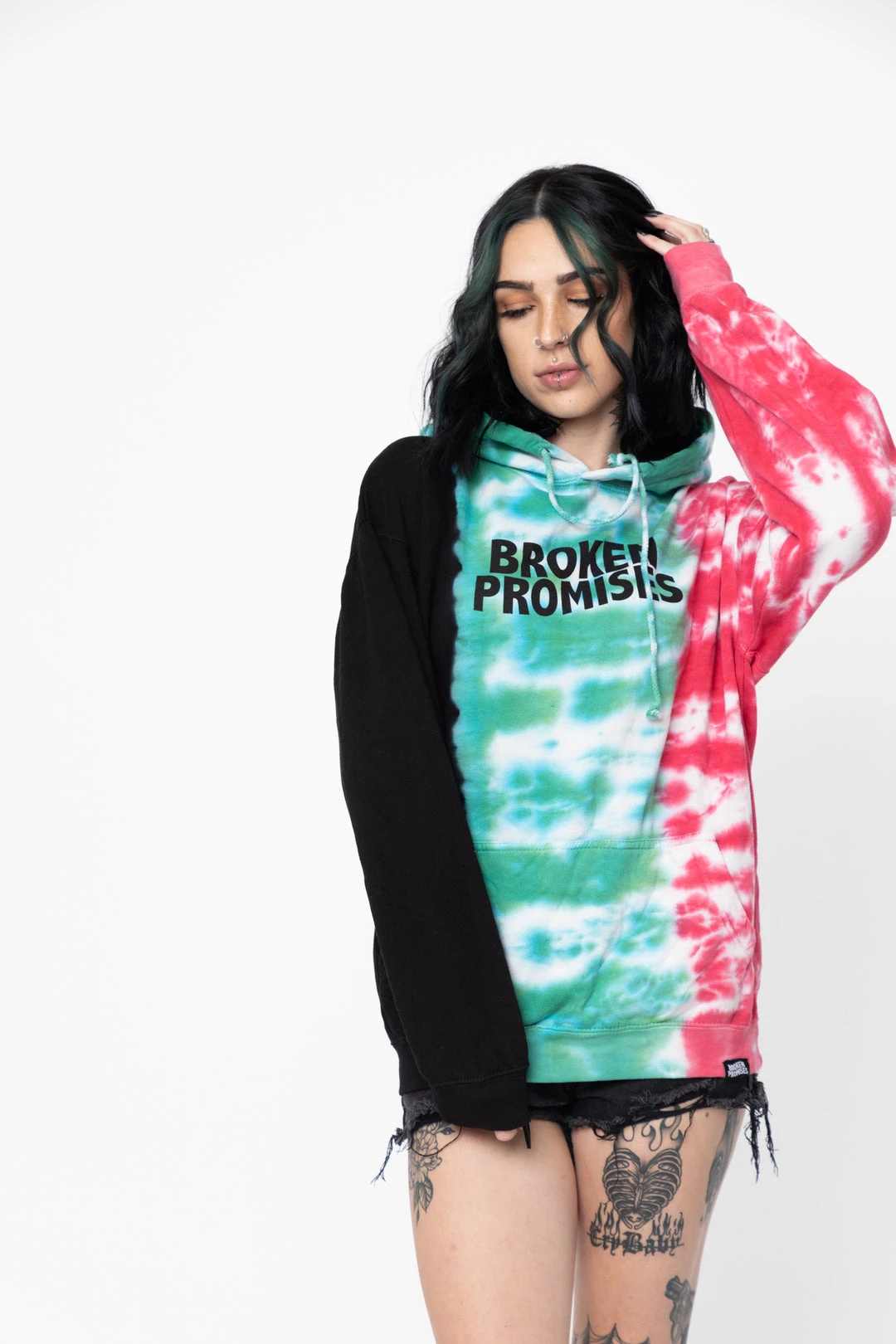 CASH Hoodies Wave Logo Tri-Color Hoodie