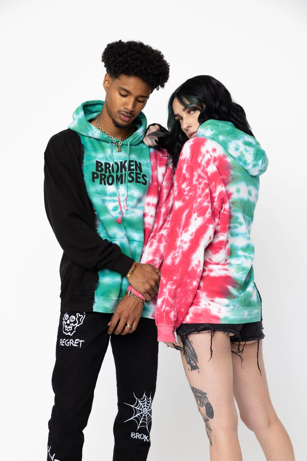 CASH Hoodies Wave Logo Tri-Color Hoodie