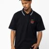 BROKEN PROMISES Stress Me S/S Polo Black Shirts