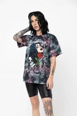 BROKEN PROMISES Shirts True Sadness Green Tie Dye Tee