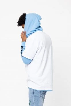 BROKEN PROMISES Hoodies Lost Myself Stacked Pullover Hoodie Blue