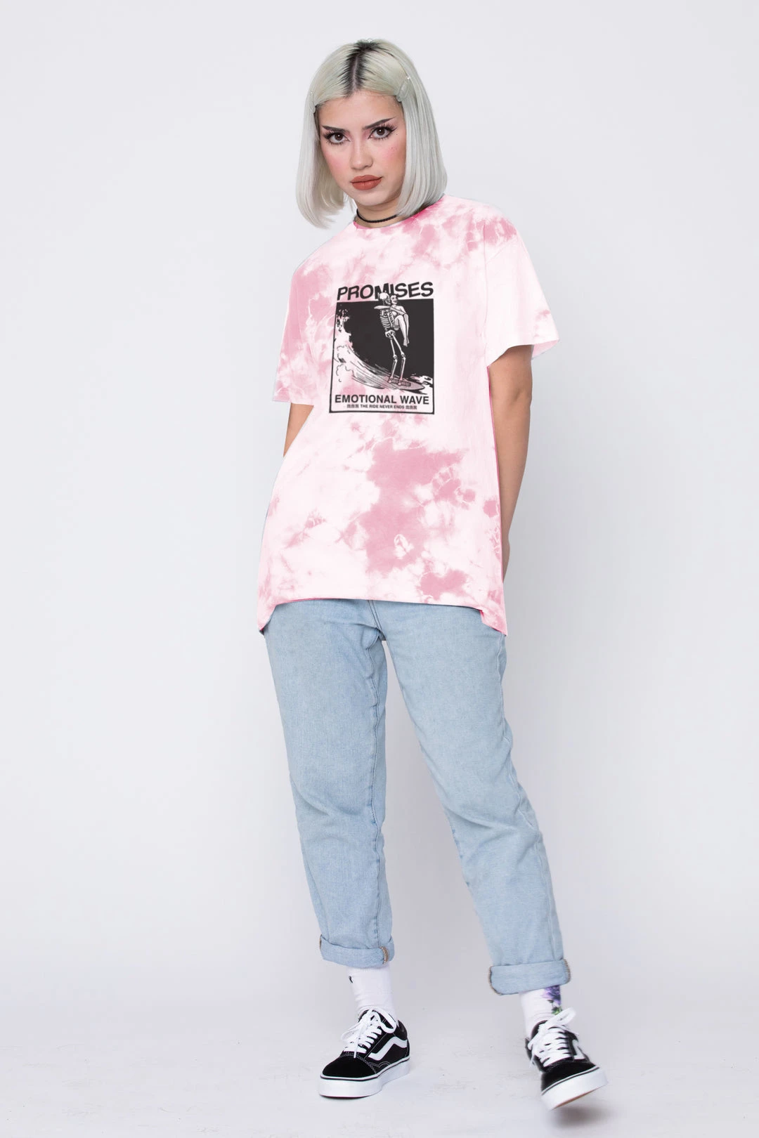 BROKEN PROMISES Beach Break Tee Pink