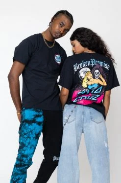 BROKEN PROMISES BP X SC Smother Tee Black