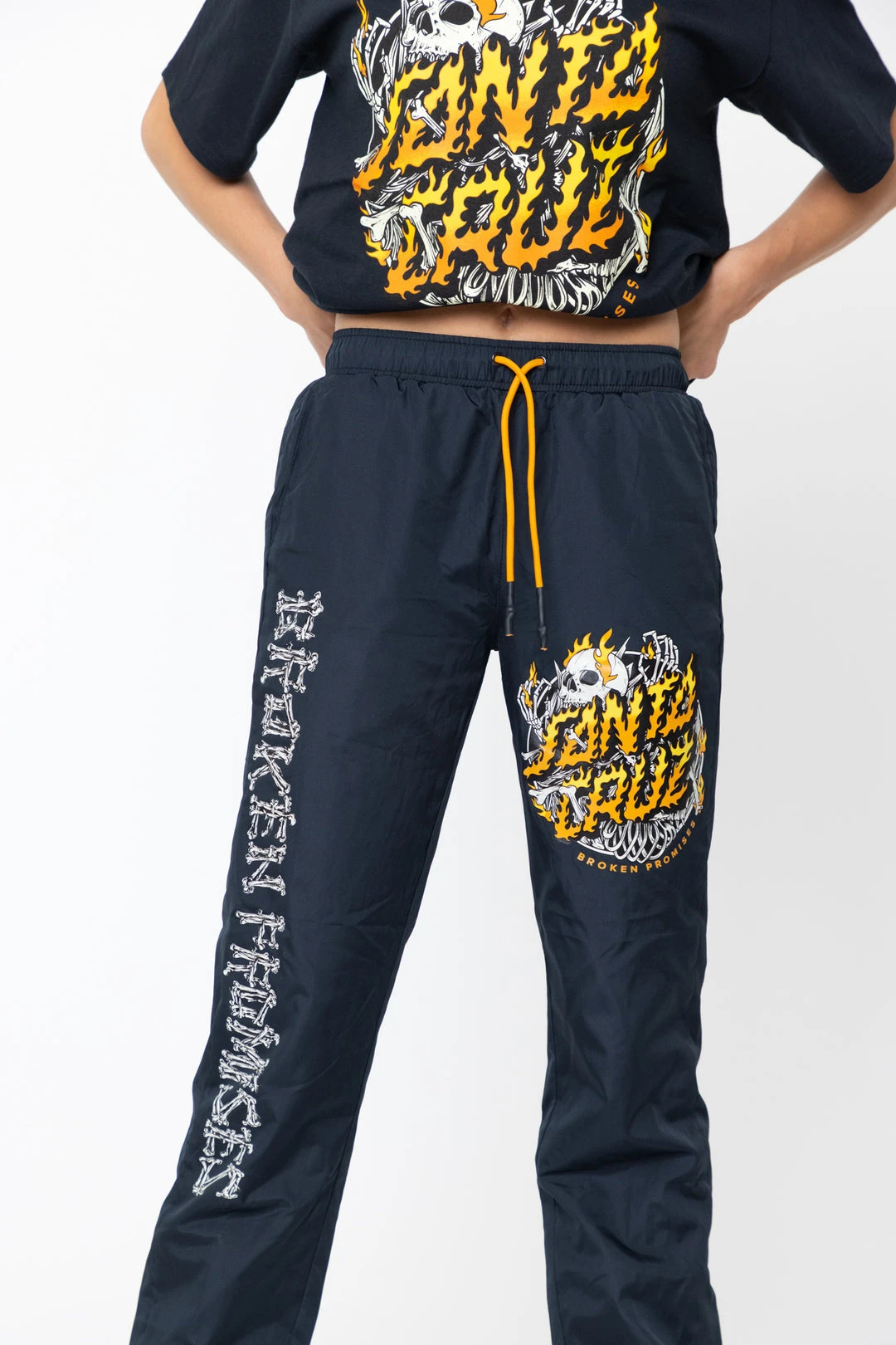 BROKEN PROMISES BP X SC Boneyard Windbreaker PANT Black