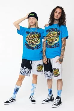 BROKEN PROMISES BP X SC Slither Tee Blue Shirts