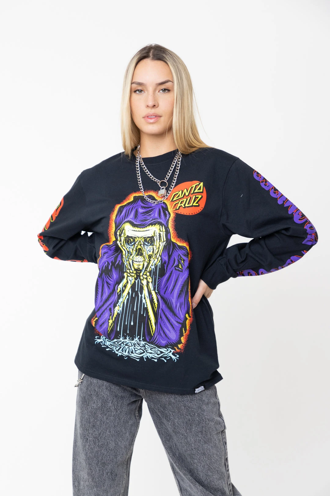 BROKEN PROMISES BP X SC Sorrow L/S Jet Black Shirts