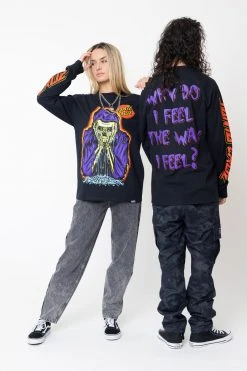 BROKEN PROMISES BP X SC Sorrow L/S Jet Black Shirts