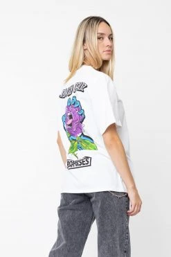 BROKEN PROMISES BP X SC Screaming Thornless S/S Tee White