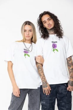 BROKEN PROMISES BP X SC Screaming Thornless S/S Tee White