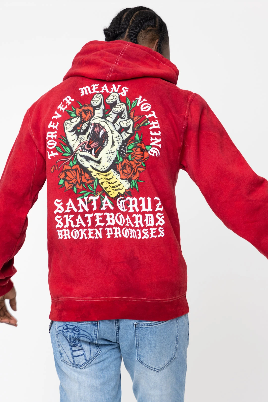 BROKEN PROMISES Hoodies BP X SC Screaming Venomous Tie Dye RED Hoodie