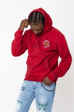 BROKEN PROMISES Hoodies BP X SC Screaming Venomous Tie Dye RED Hoodie