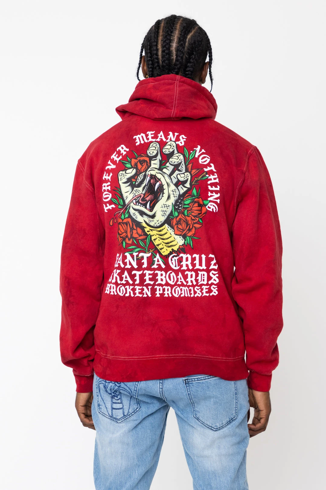 BROKEN PROMISES Hoodies BP X SC Screaming Venomous Tie Dye RED Hoodie