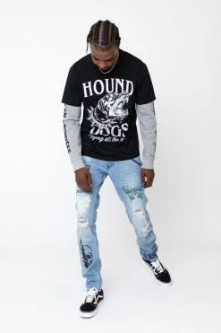 CASH Hound Dogs Stacked Tee Shirts