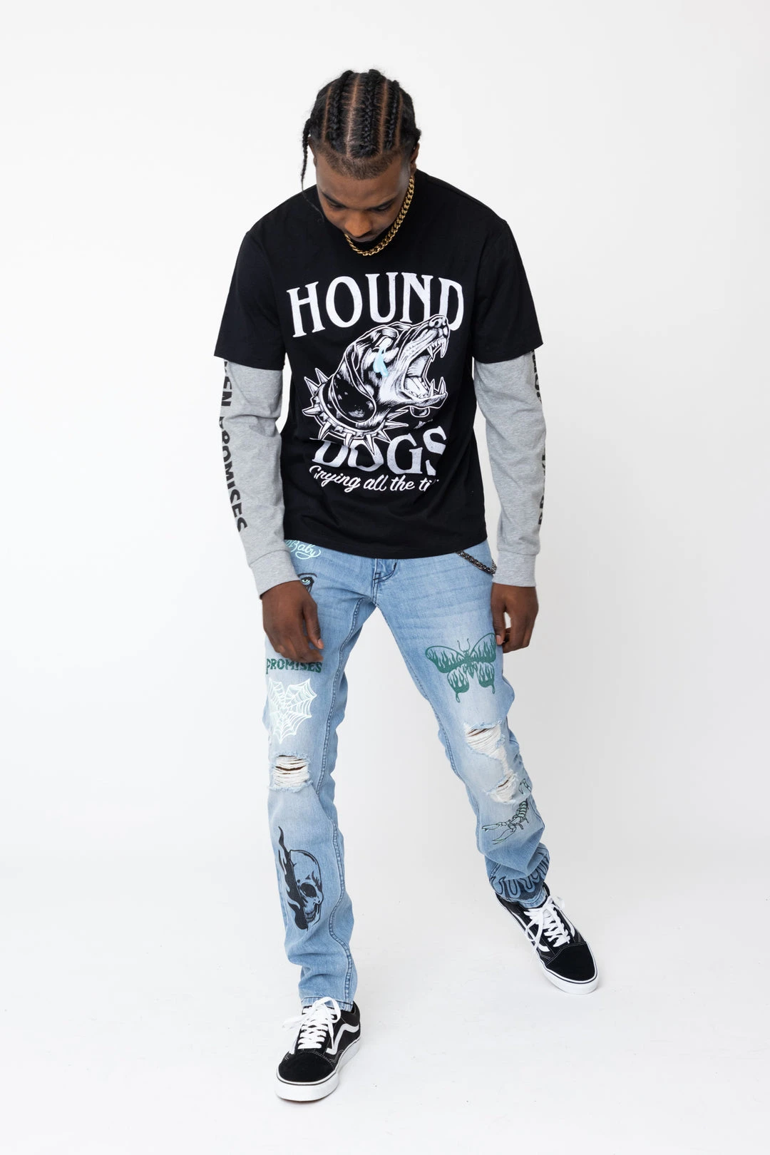 CASH Hound Dogs Stacked Tee Shirts