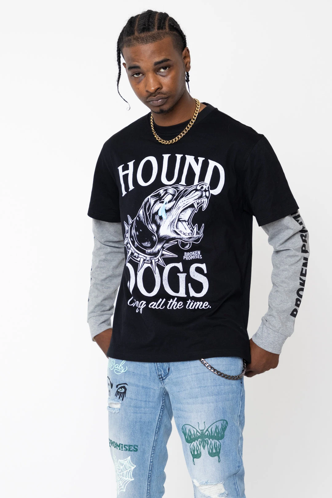 CASH Hound Dogs Stacked Tee Shirts