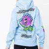 BROKEN PROMISES Hoodies BP X SC Screaming Thornless Hoodie Light Blue