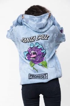 BROKEN PROMISES BP X SC Screaming Thornless Tie Dye Hoodie Slate Hoodies