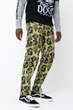 BROKEN PROMISES Reaper Guide Chino Pants Moss Green