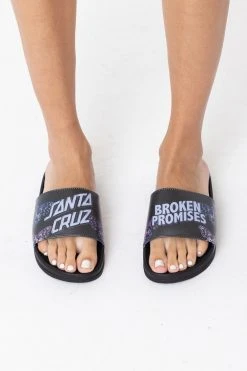 BROKEN PROMISES BP X SC Flutter Slides Black Accessories
