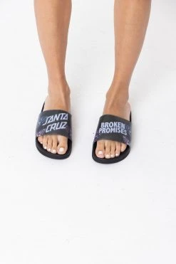 BROKEN PROMISES BP X SC Flutter Slides Black Accessories