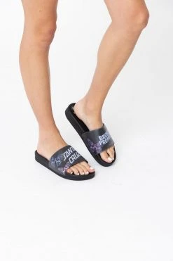 BROKEN PROMISES BP X SC Flutter Slides Black Accessories