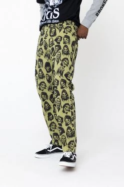 BROKEN PROMISES Reaper Guide Chino Pants Moss Green