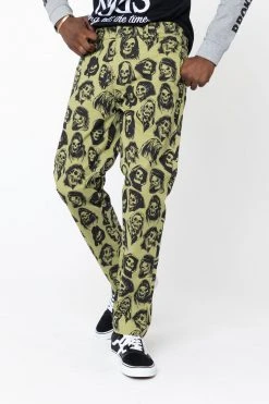 BROKEN PROMISES Reaper Guide Chino Pants Moss Green