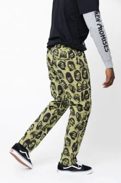 BROKEN PROMISES Reaper Guide Chino Pants Moss Green