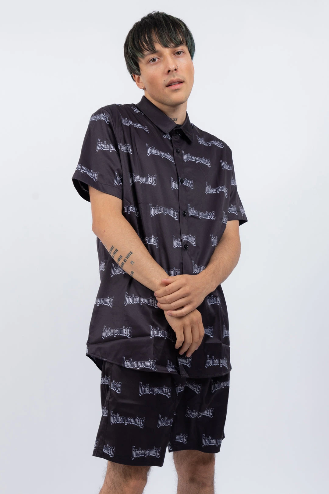 BROKEN PROMISES Skrilla Button-Up Shirt Shirts