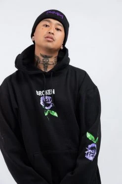 BROKEN PROMISES Hoodies Thornless Black Hoodie