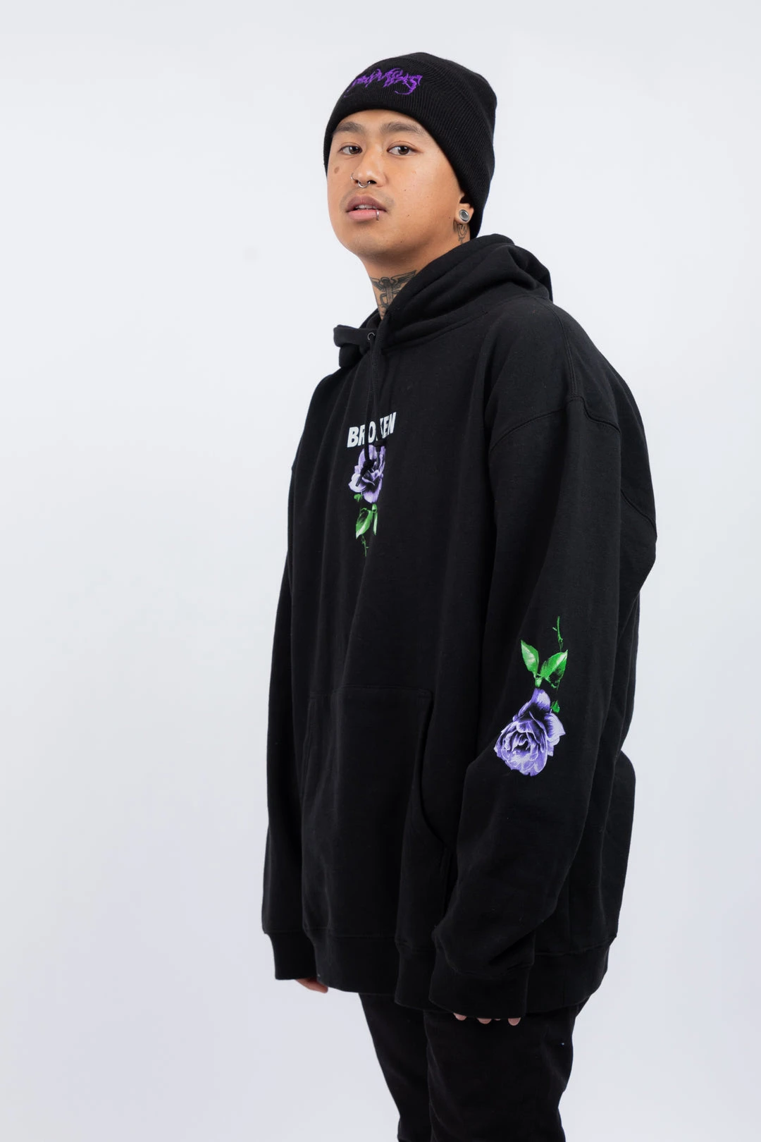 BROKEN PROMISES Hoodies Thornless Black Hoodie