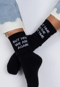 BROKEN PROMISES Accessories The Last Time Sock - Black